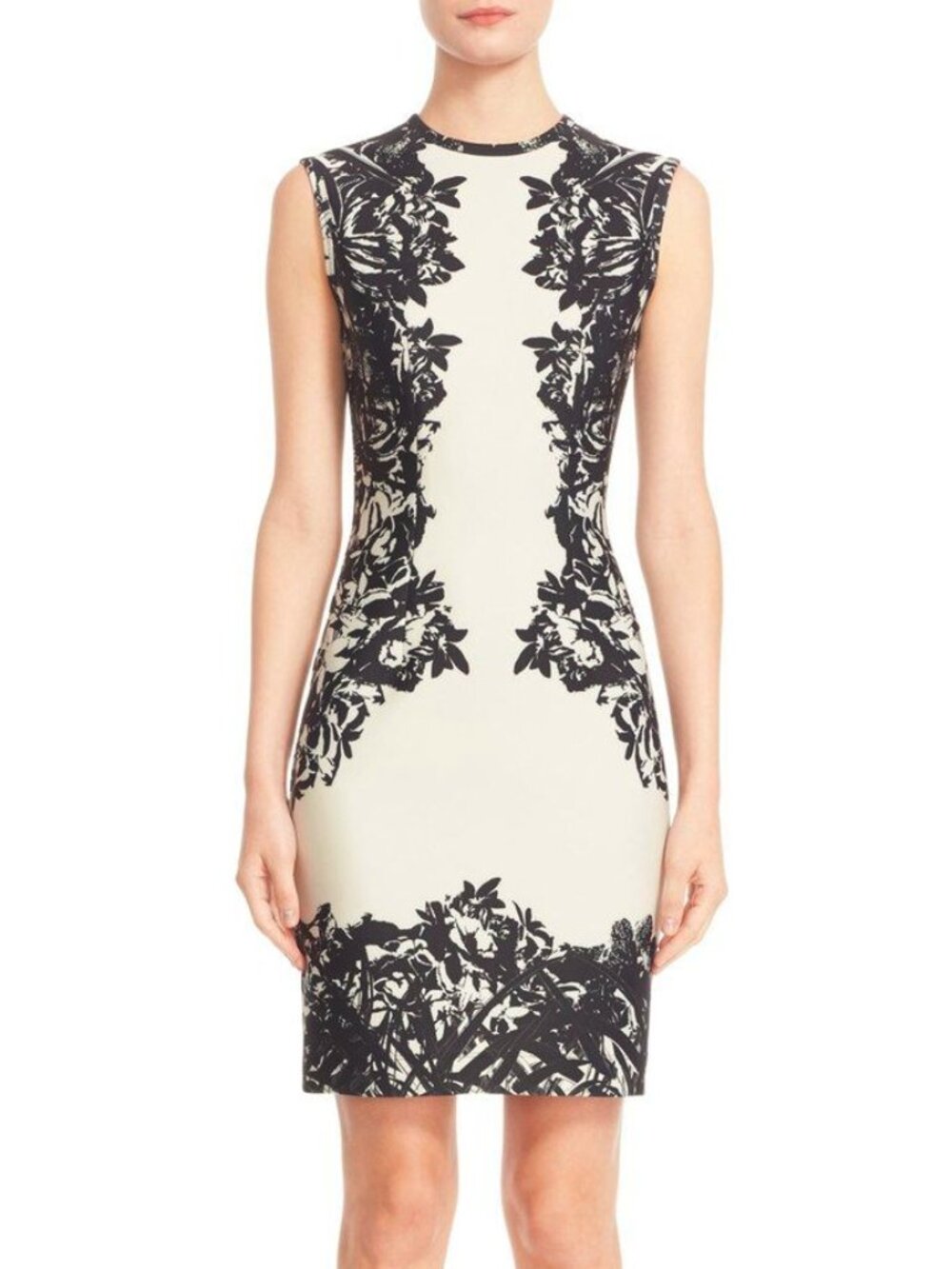 Yigal Azrouel Jet Multi Floral Print Scuba Sheath Dress